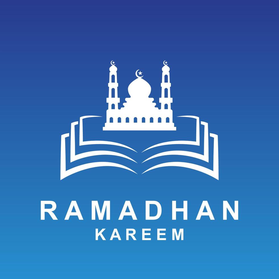 ramadan logo vector, ramadan flyer image with template illustration vector