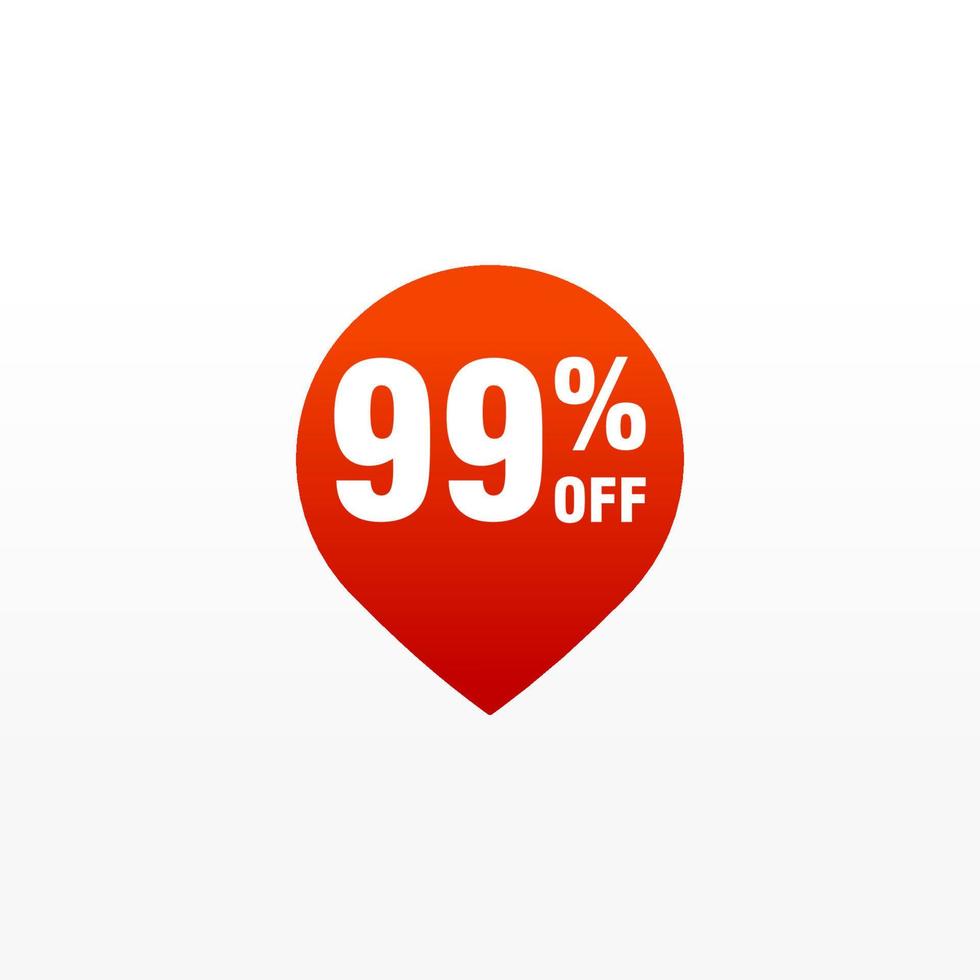 99 discount, Sales Vector badges for Labels, , Stickers, Banners, Tags, Web Stickers, New offer. Discount origami sign banner.