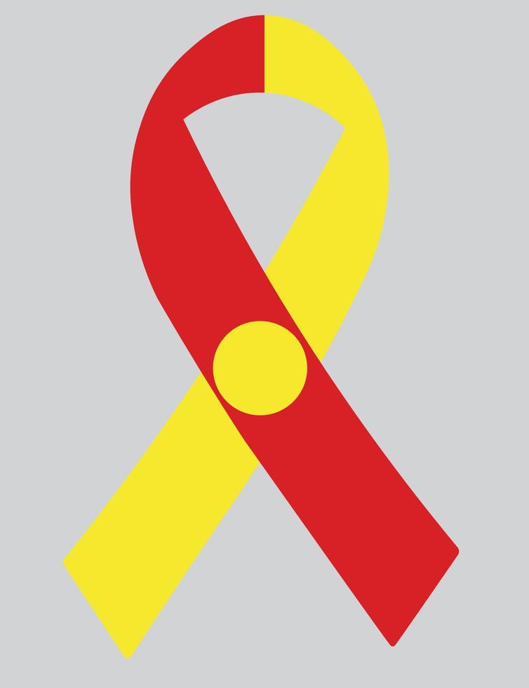 3D Flag of North Macedonia on ribbon. vector