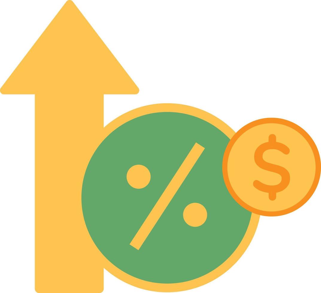 Interest rate icon vector