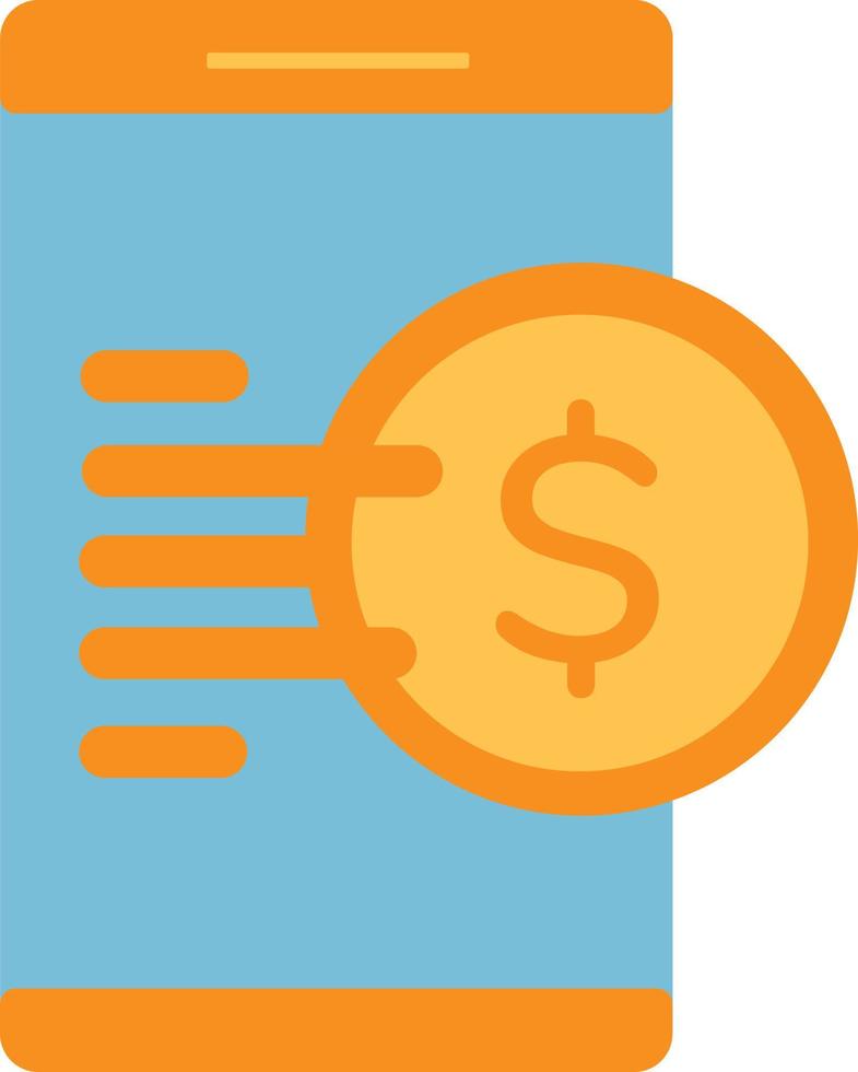 Mobile banking icon vector