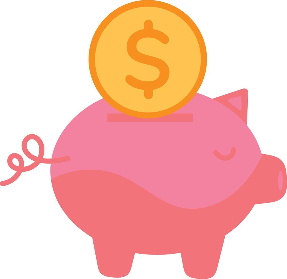 Piggy bank icon vector