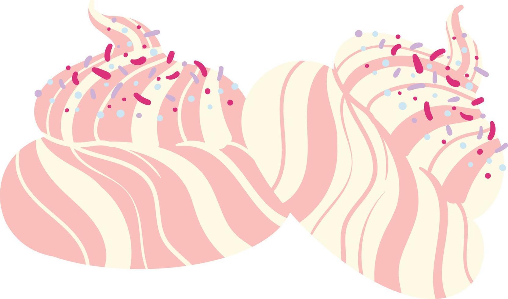 Sweet meringue illustration vector