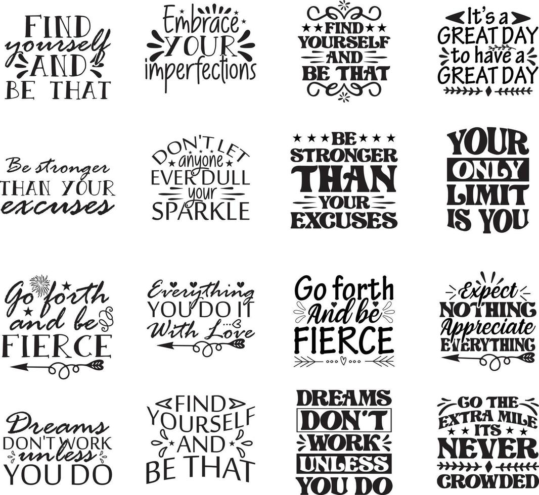 Inspirational svg Bundle ,Inspirational  t-shirt bundle vector