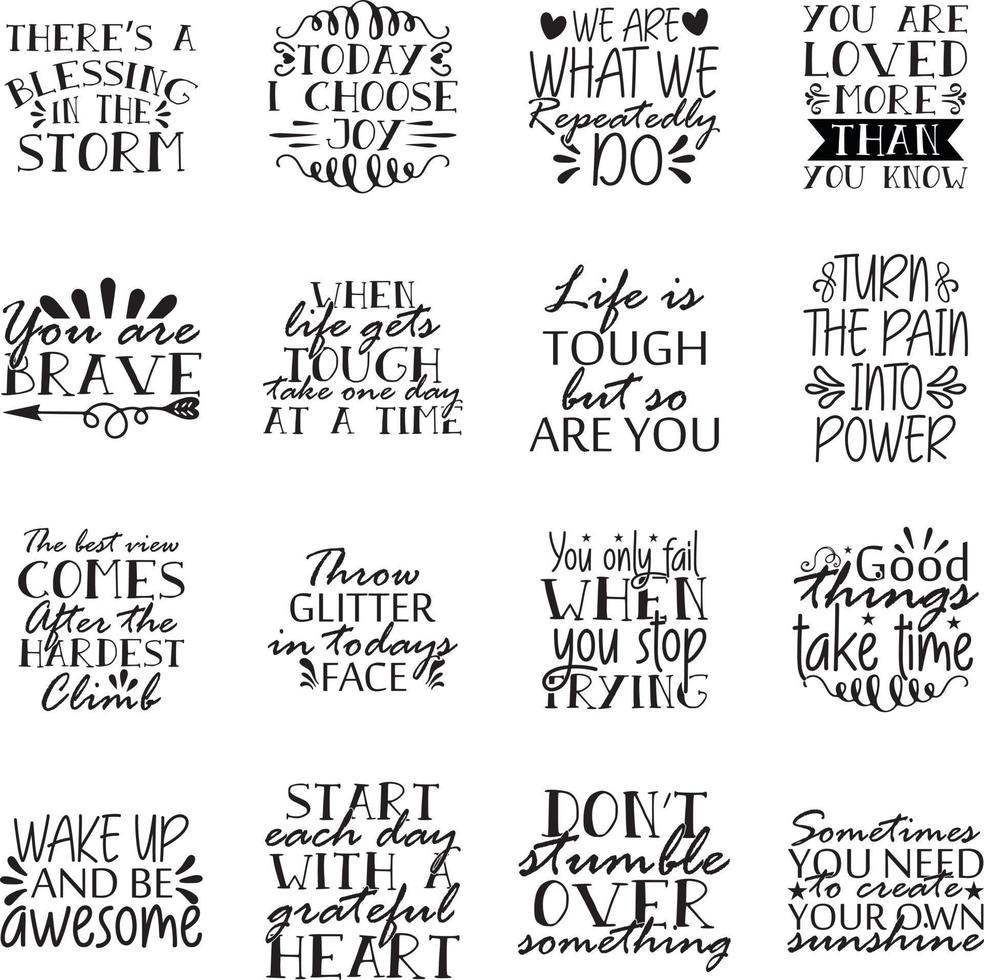 Inspirational svg Bundle ,Inspirational  t-shirt bundle vector