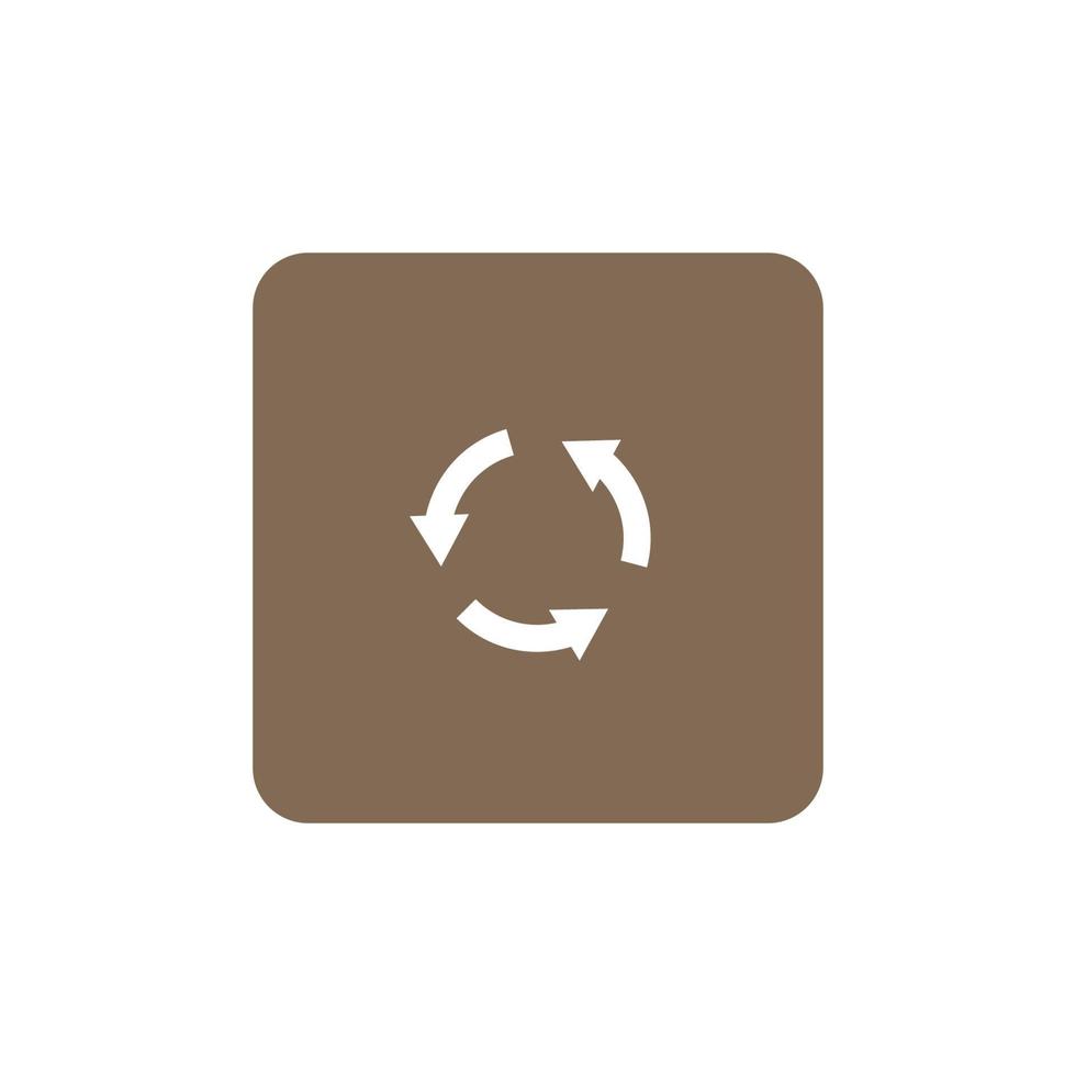 Recycling symbol icon vector illustration