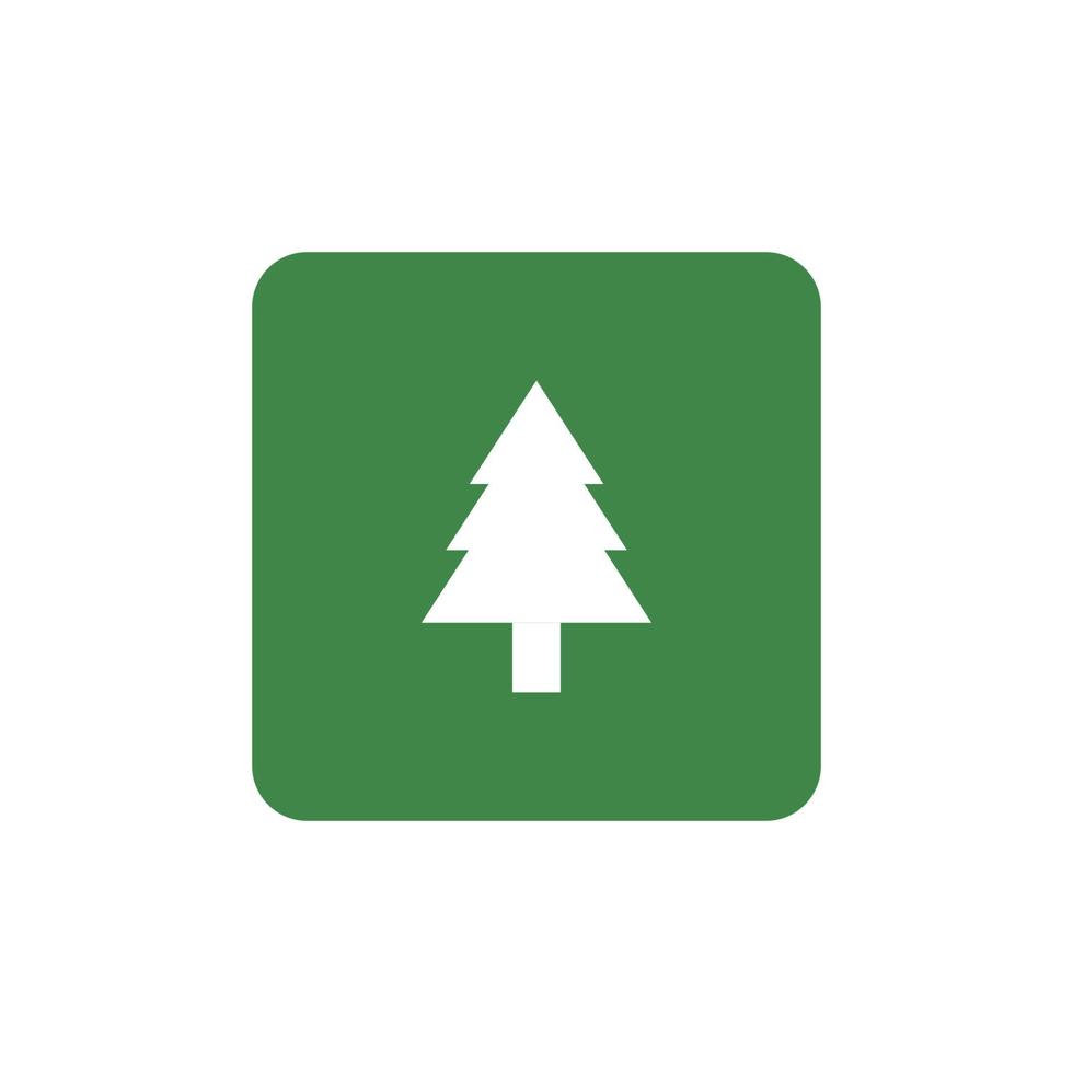 ilustración de vector de icono de símbolo de forestación