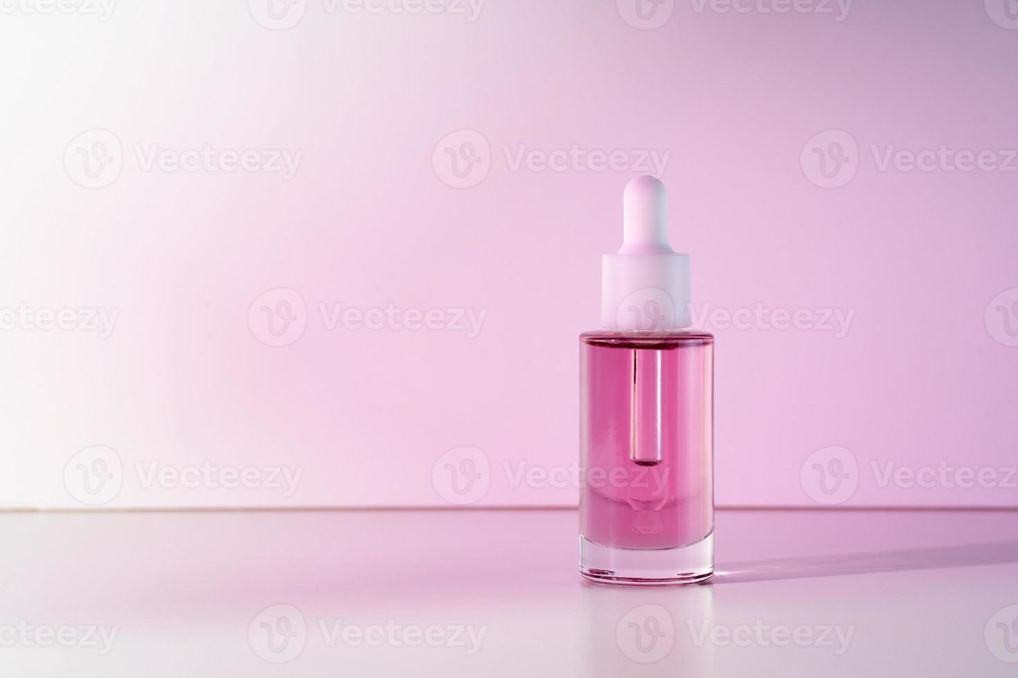 Pink face oil photo