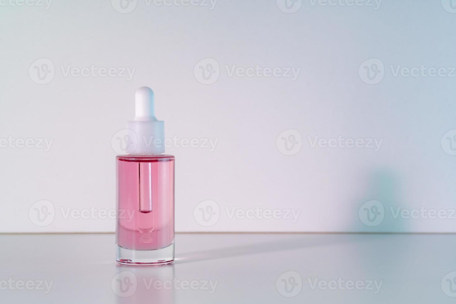 Pink face oil photo
