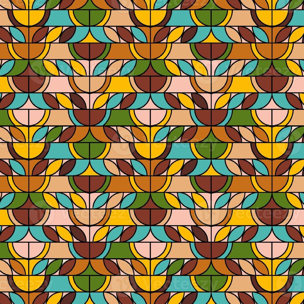 abstract decorative seamless illustration pattern for fabric, turkish, ethnic. retro and vintage. photo