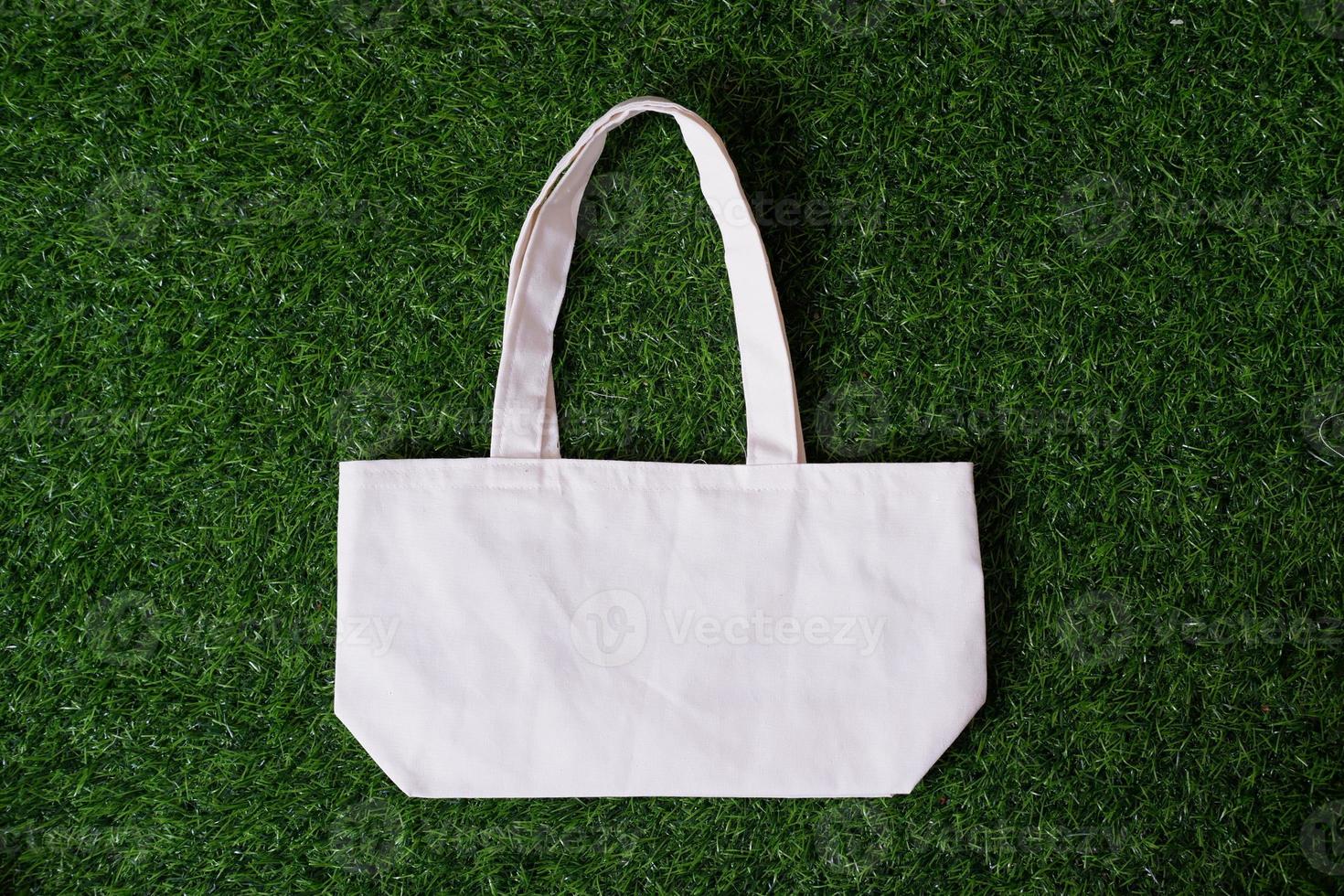 calico cloth shopping bag as a background photo