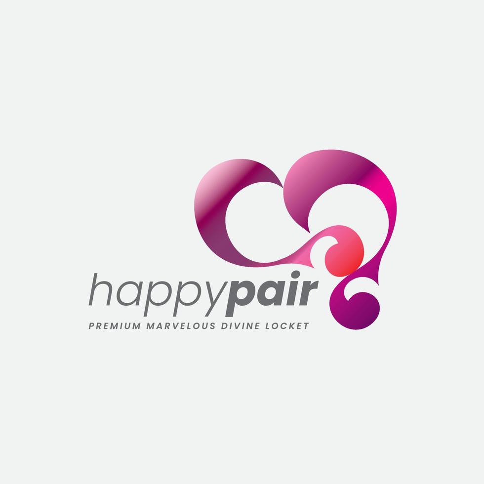 Happy Pair Bridal Logo vector