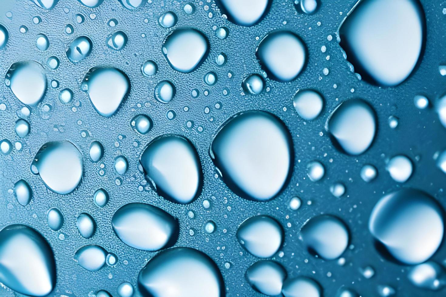 Blue Water Drops Background photo