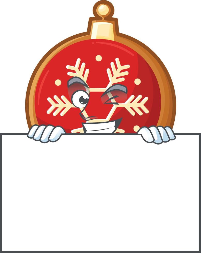 Red Christmas Ball Cookies vector