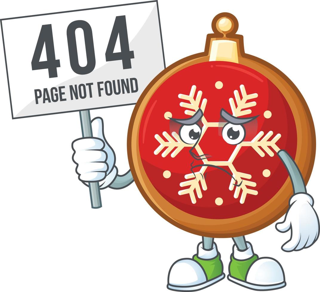 Red Christmas Ball Cookies vector