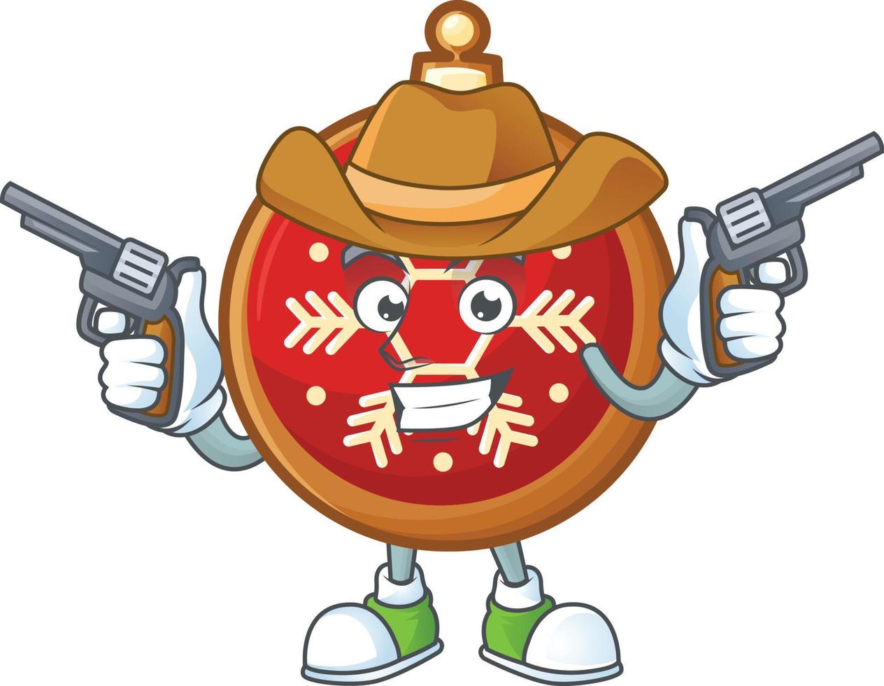 Red Christmas Ball Cookies vector