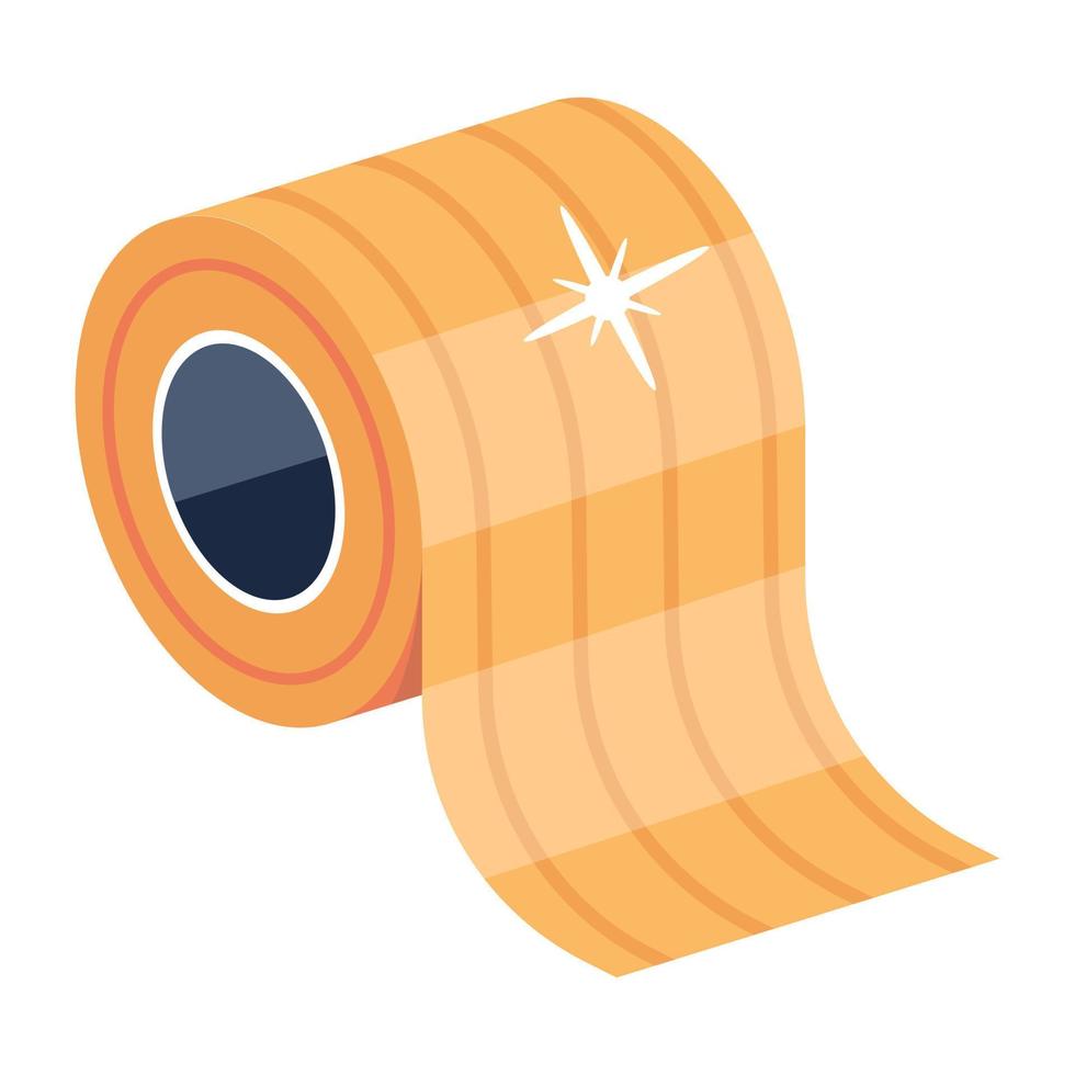 Trendy Bandage Roll vector