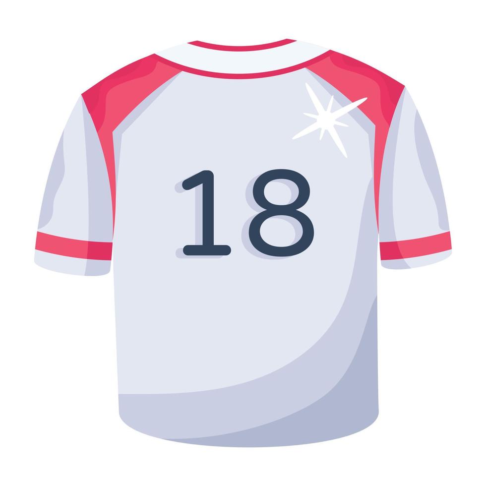 Trendy Player Shirt vector