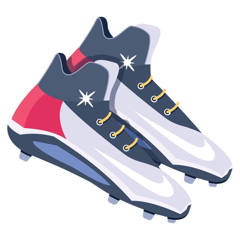 Trendy Baseball Cleats vector