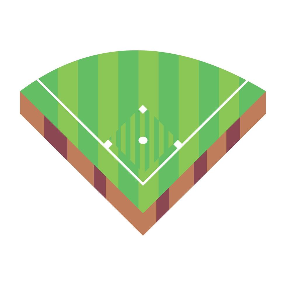 Trendy Baseball Field vector