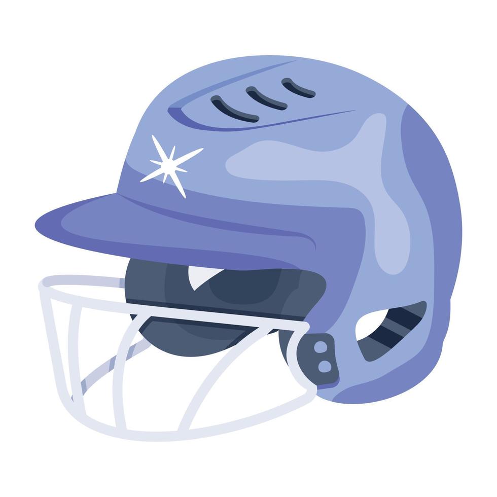 Trendy Sports Helmet vector