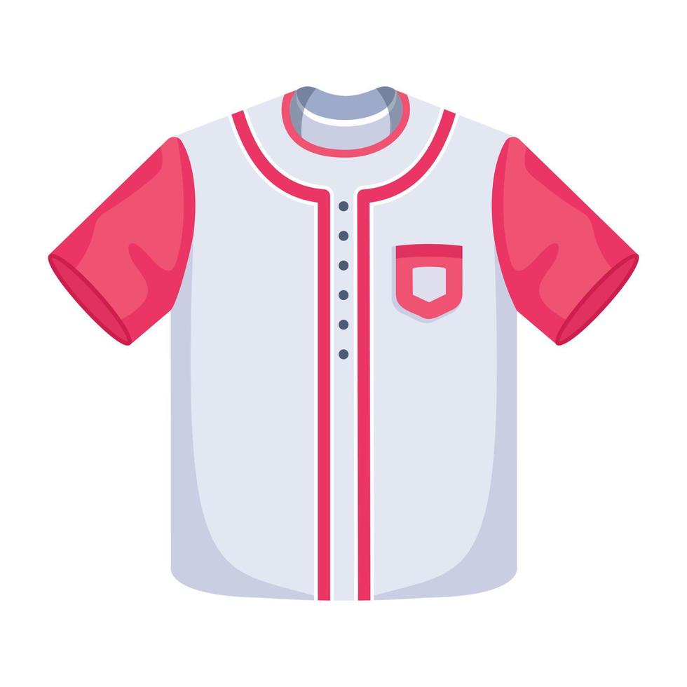 camisa de béisbol de moda vector