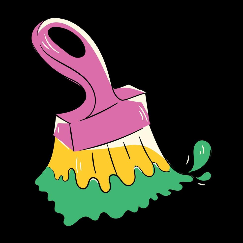 Trendy Paintbrush Concepts vector