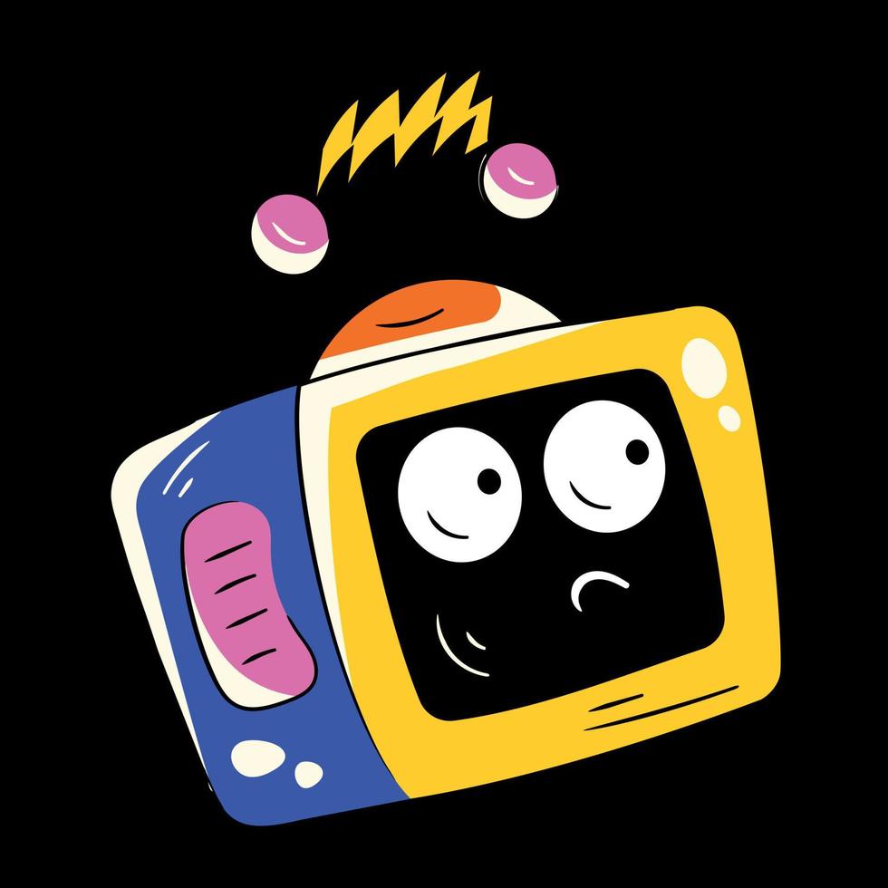 Trendy TV Concepts vector