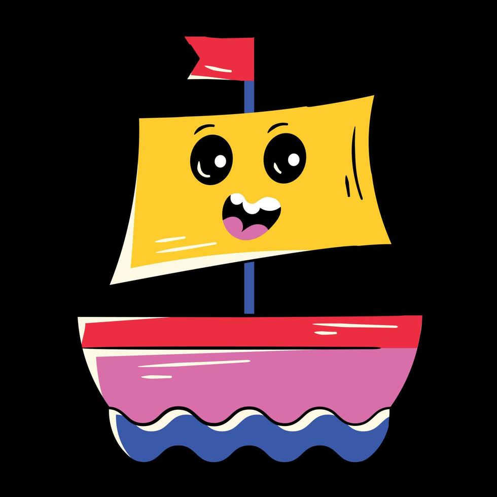 Trendy Boat Concepts vector