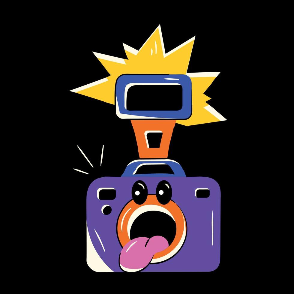 Trendy Photo Camera vector