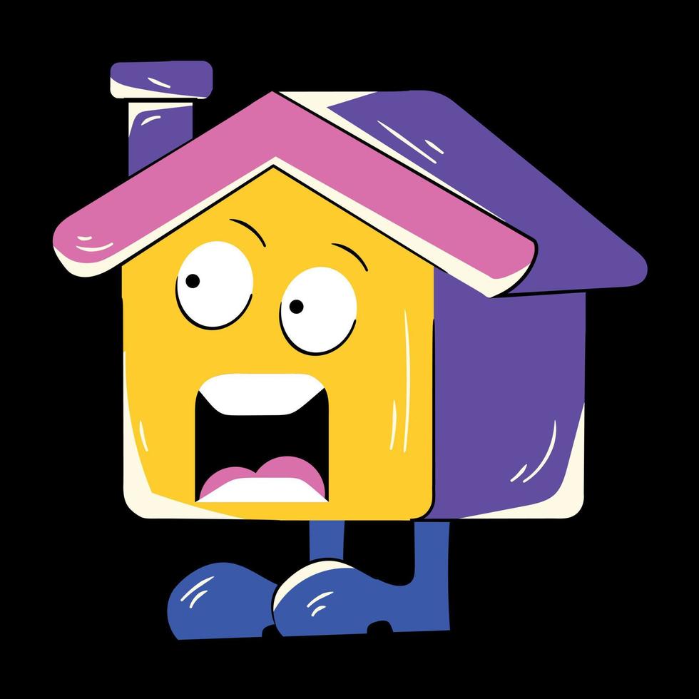 Trendy Colourful Home vector