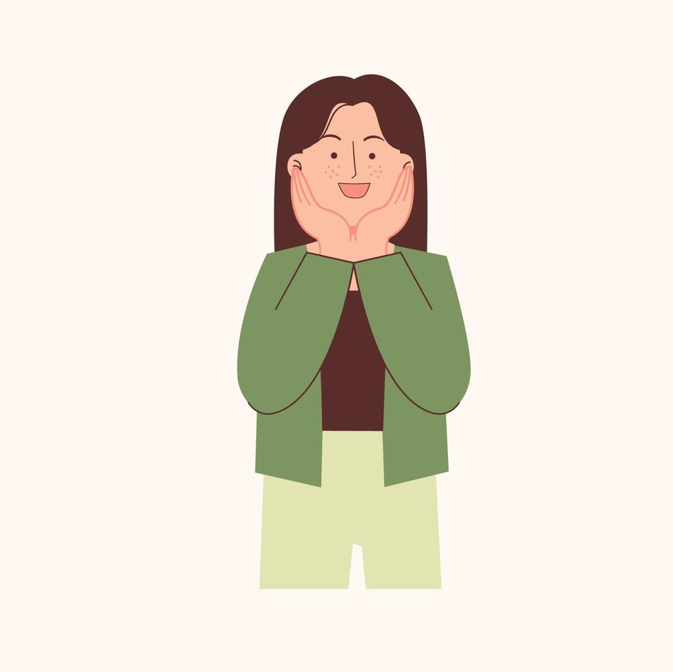 Happy Woman illustration vector