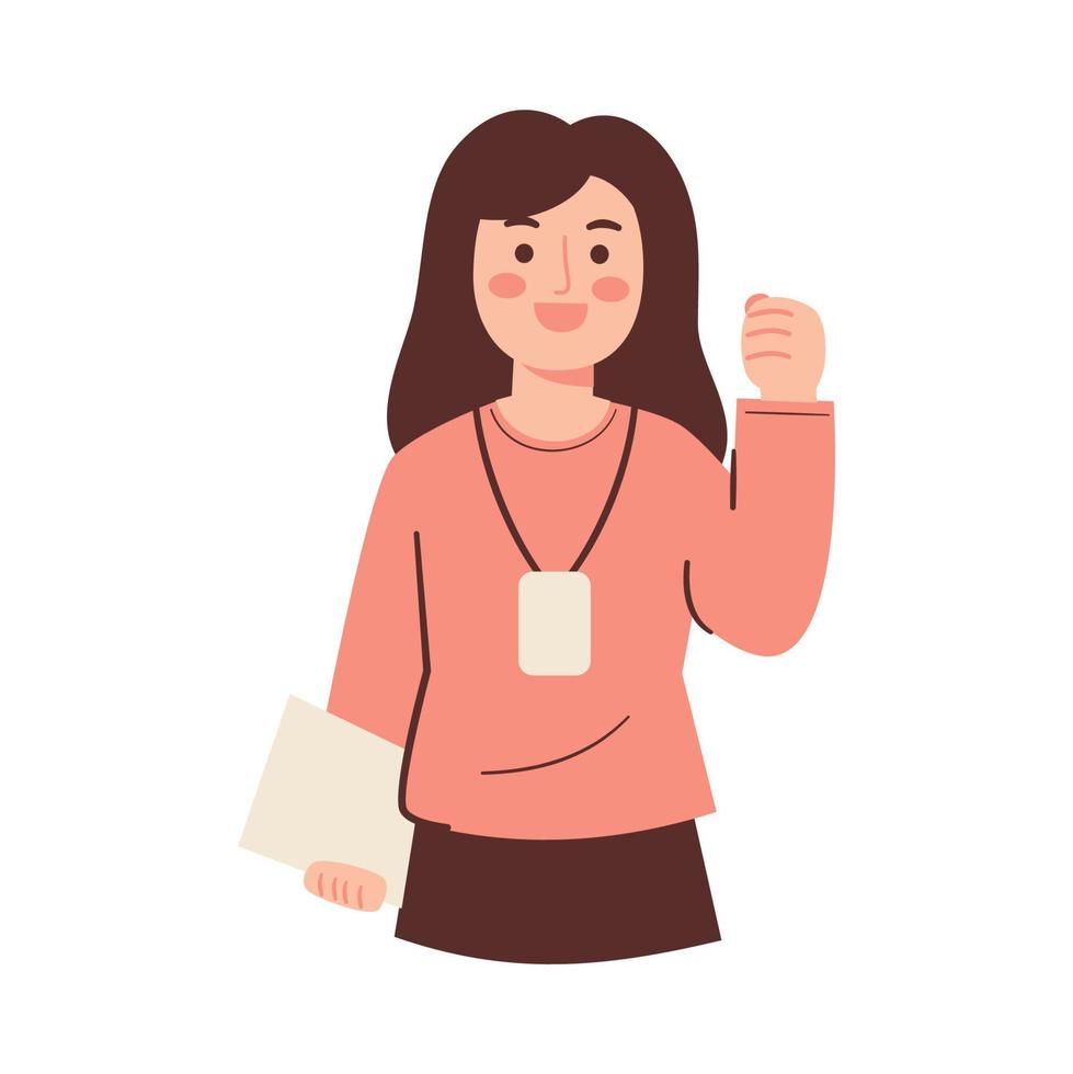 ilustración de mujer de negocios vector