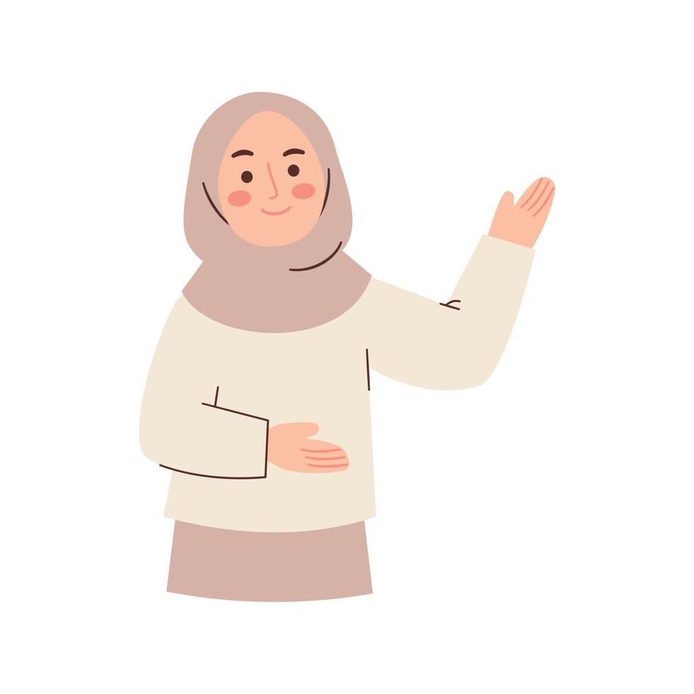 Muslim Woman illustration vector