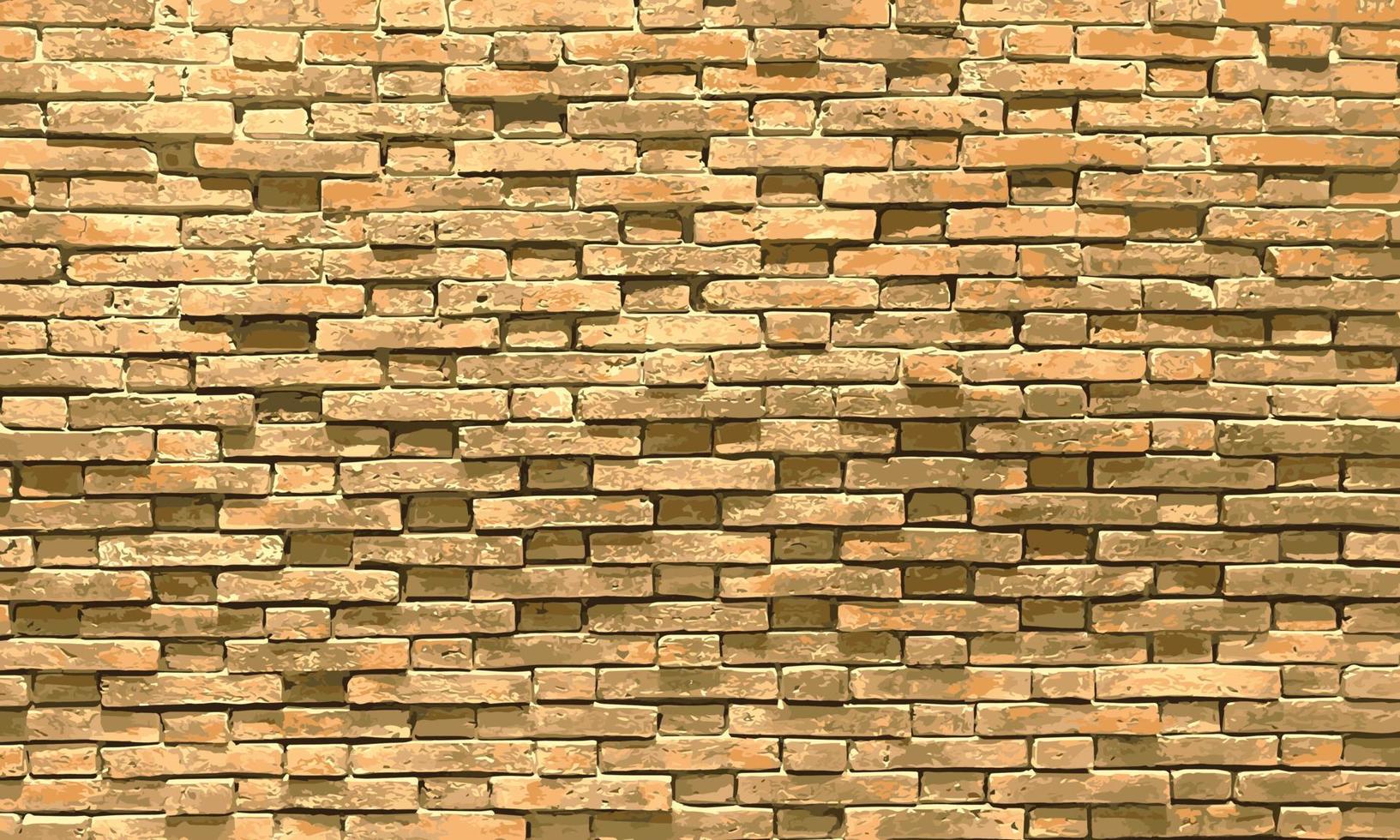 Brick wall texture vector background. closeup brick wall surface