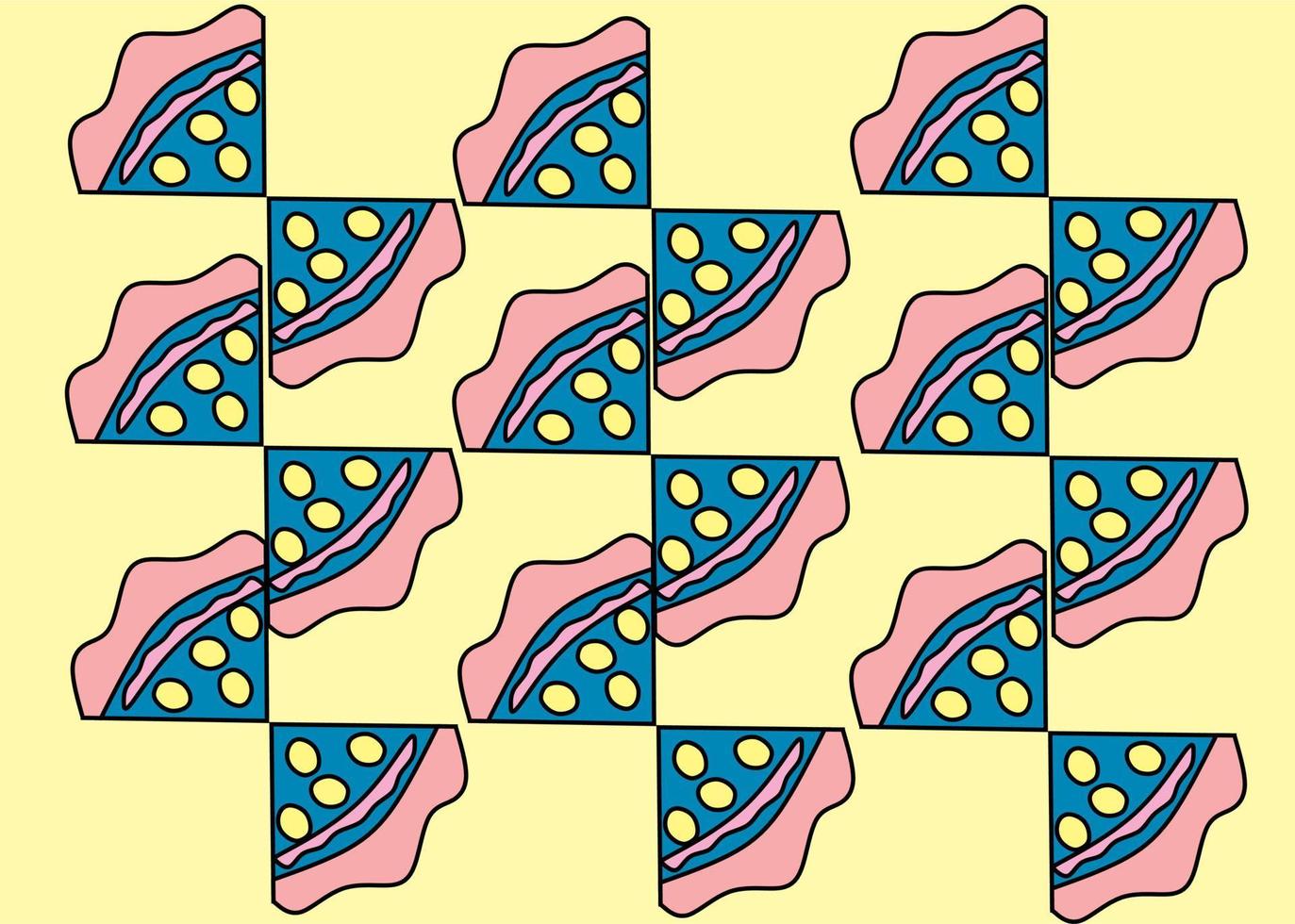 Background with unique colorful illustrations perfect for cards or invitations vector