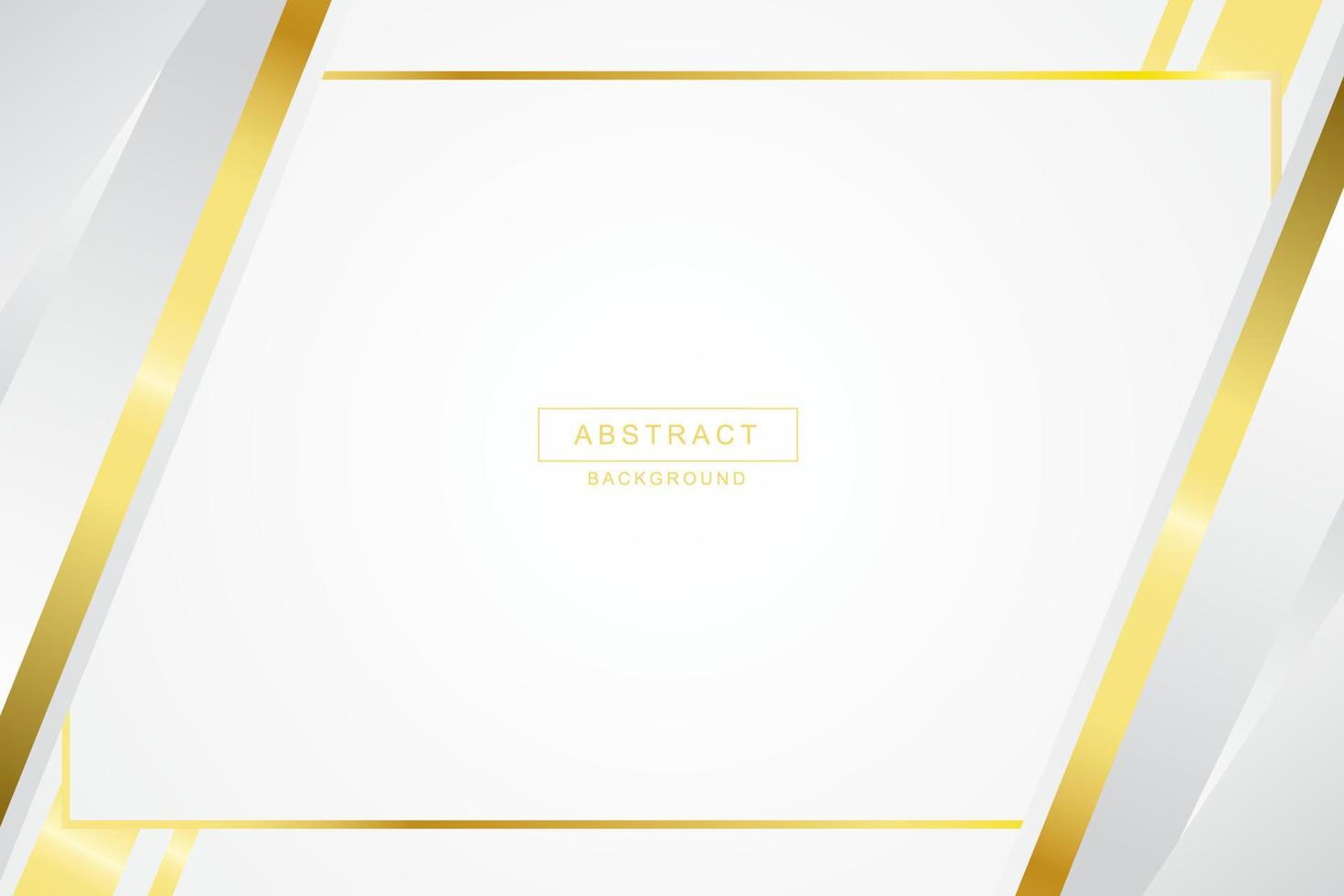 Vector gold luxury white abstract background modern design with frame