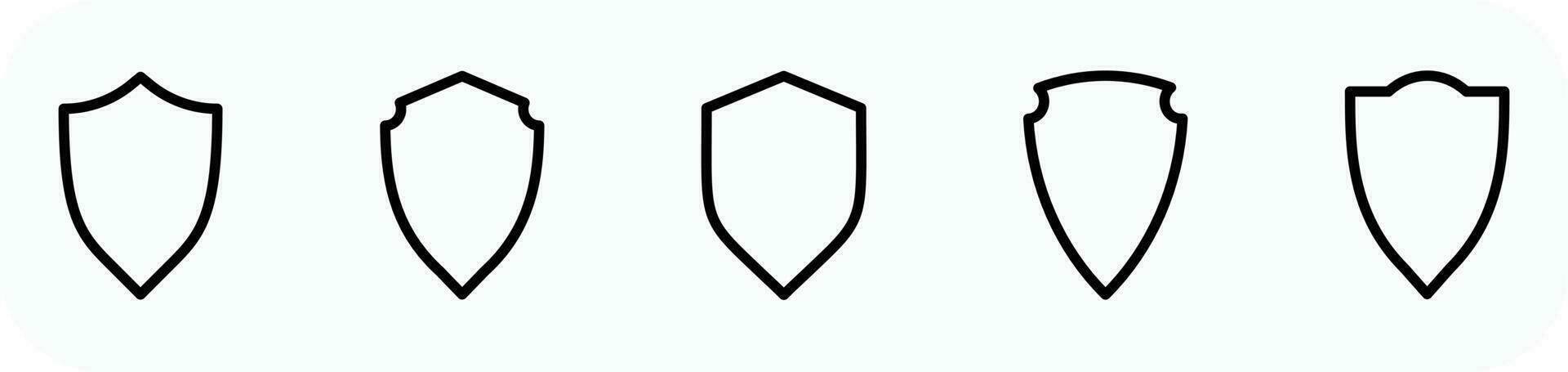 Security badge line icon EPS10 - Vector