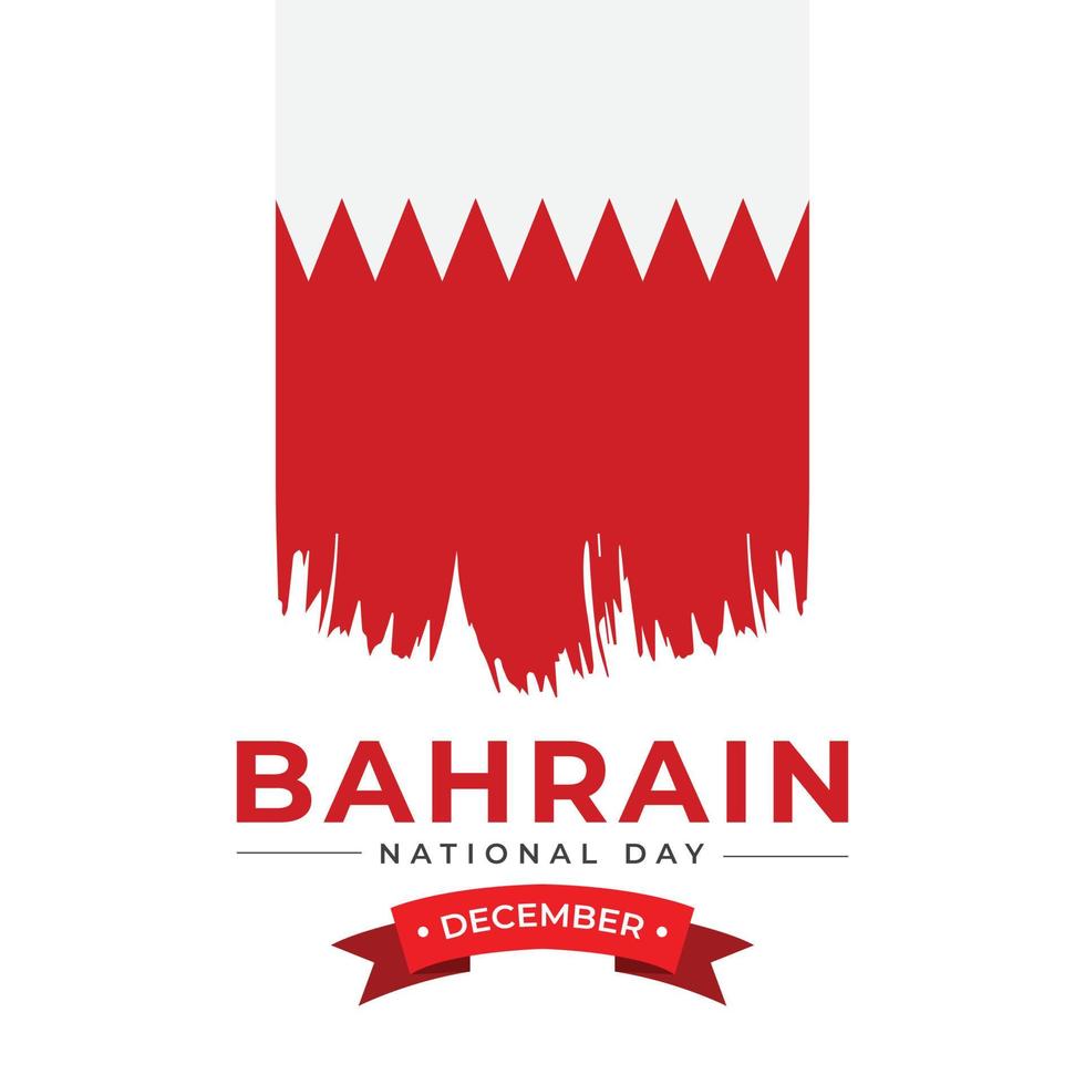 Bahrain national day design template vector