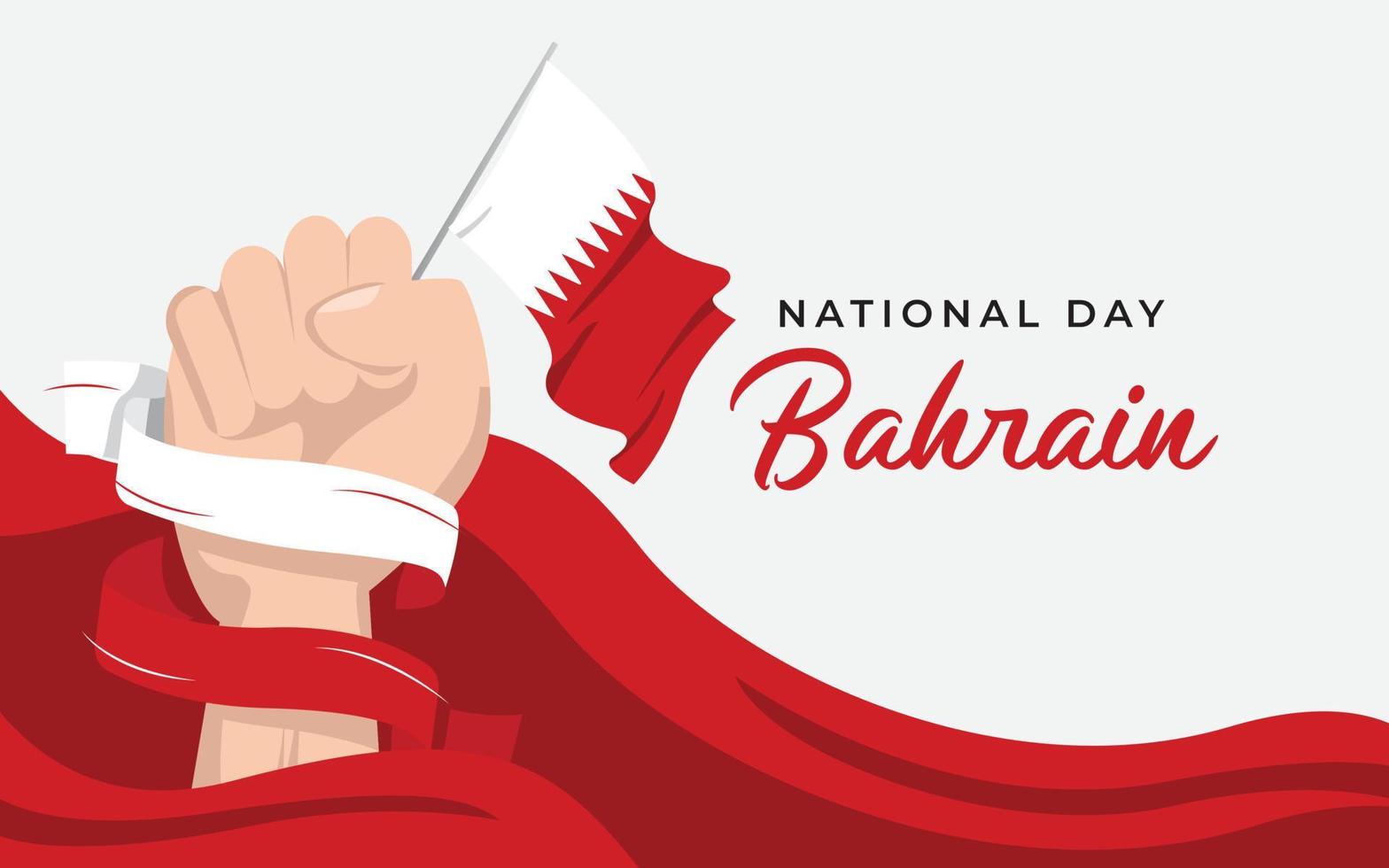 Bahrain national day design template vector