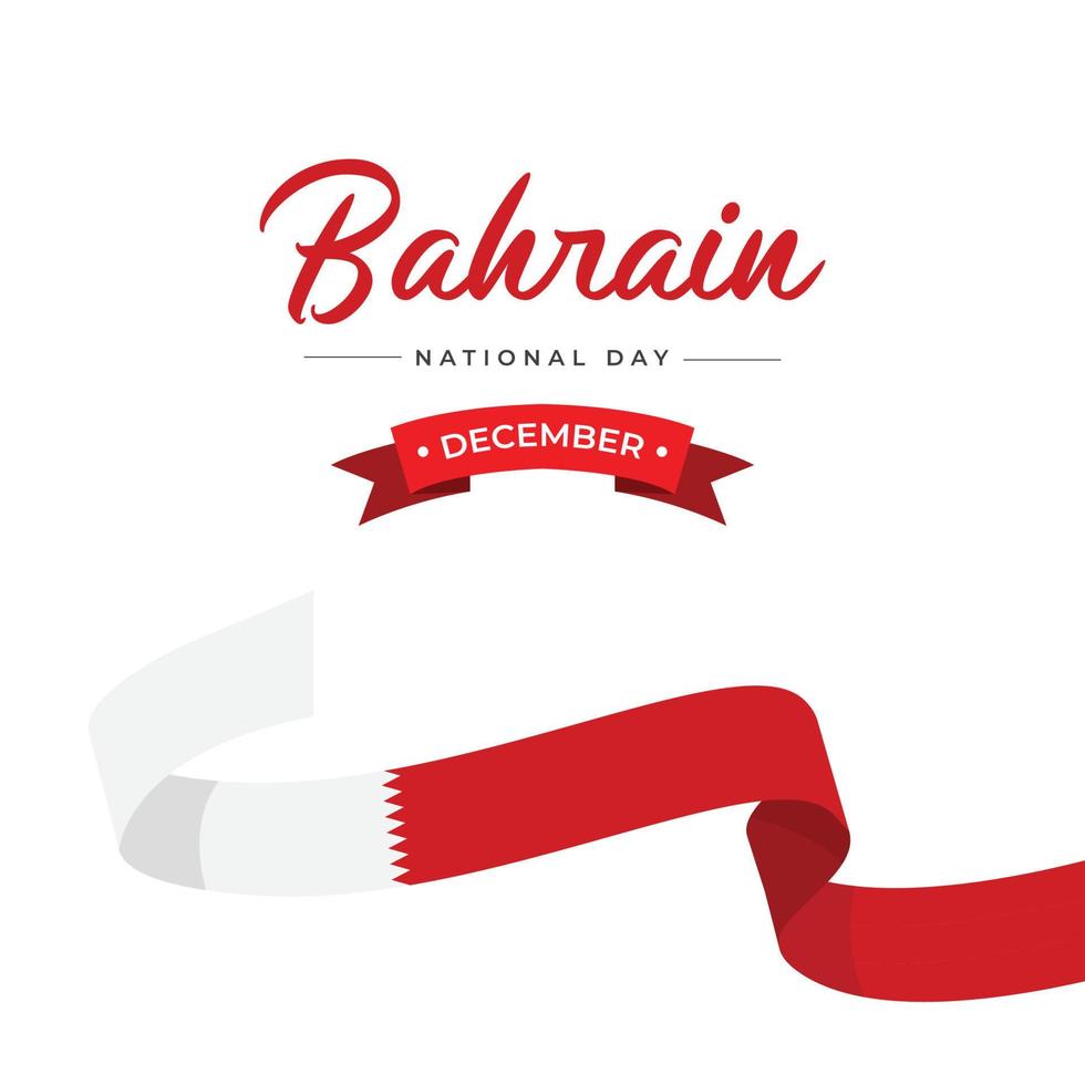 Bahrain national day design template vector