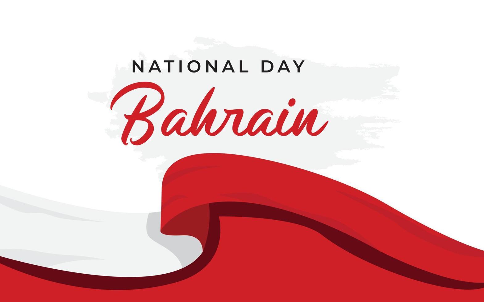 Bahrain national day design template vector