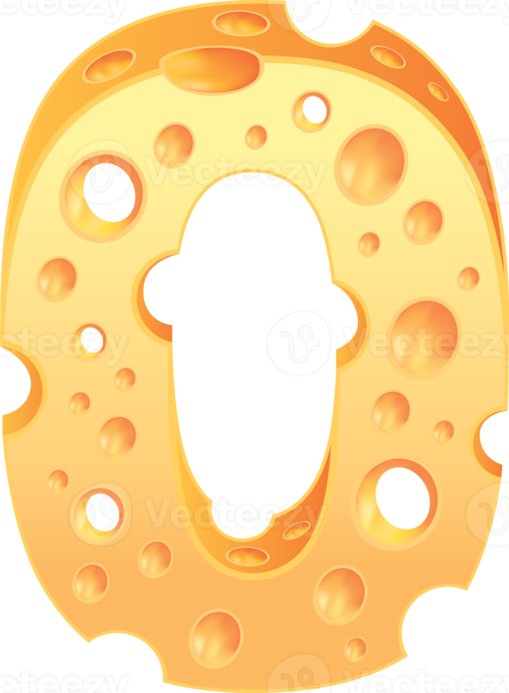 conjunto de alfabeto de queso estilo de letra png