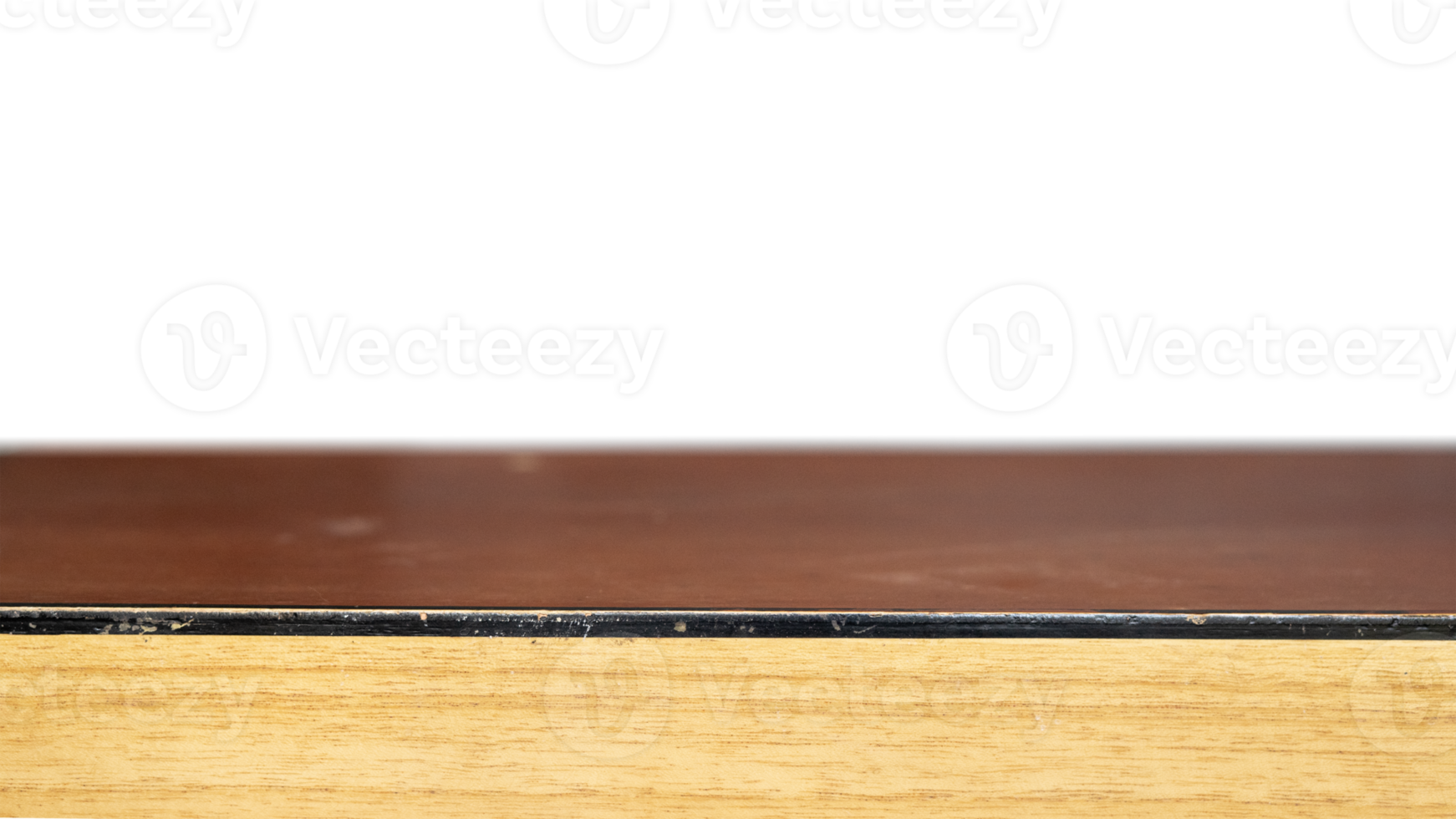 Wooden table for display product and background isolated png