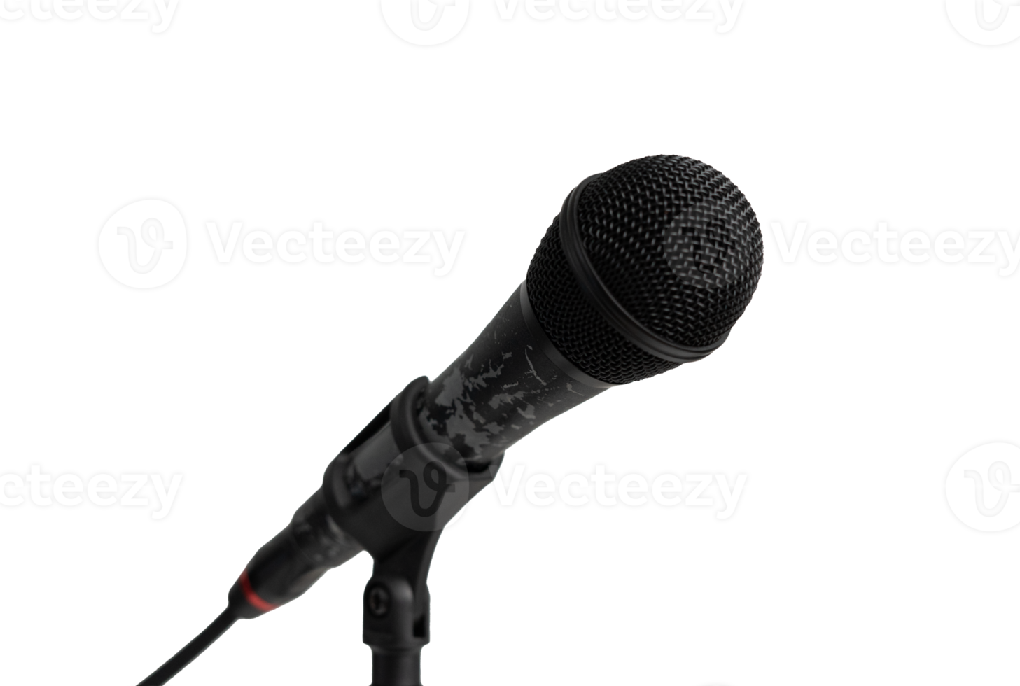 Microphone with stand isolated for music and entertainment design element png
