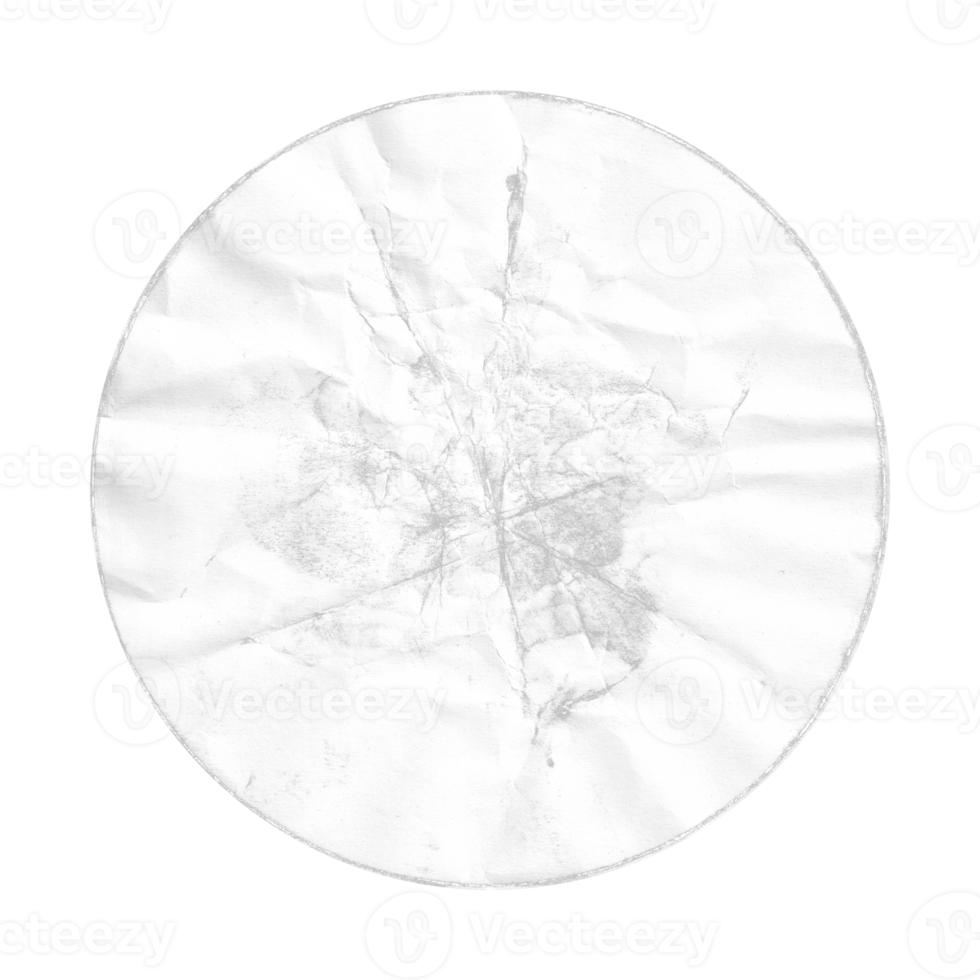 ronde verfrommeld sticker voor structuur bedekking png