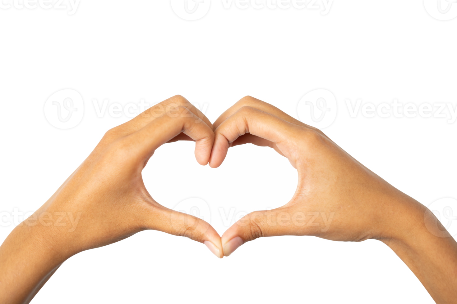 heart shape made of hands png