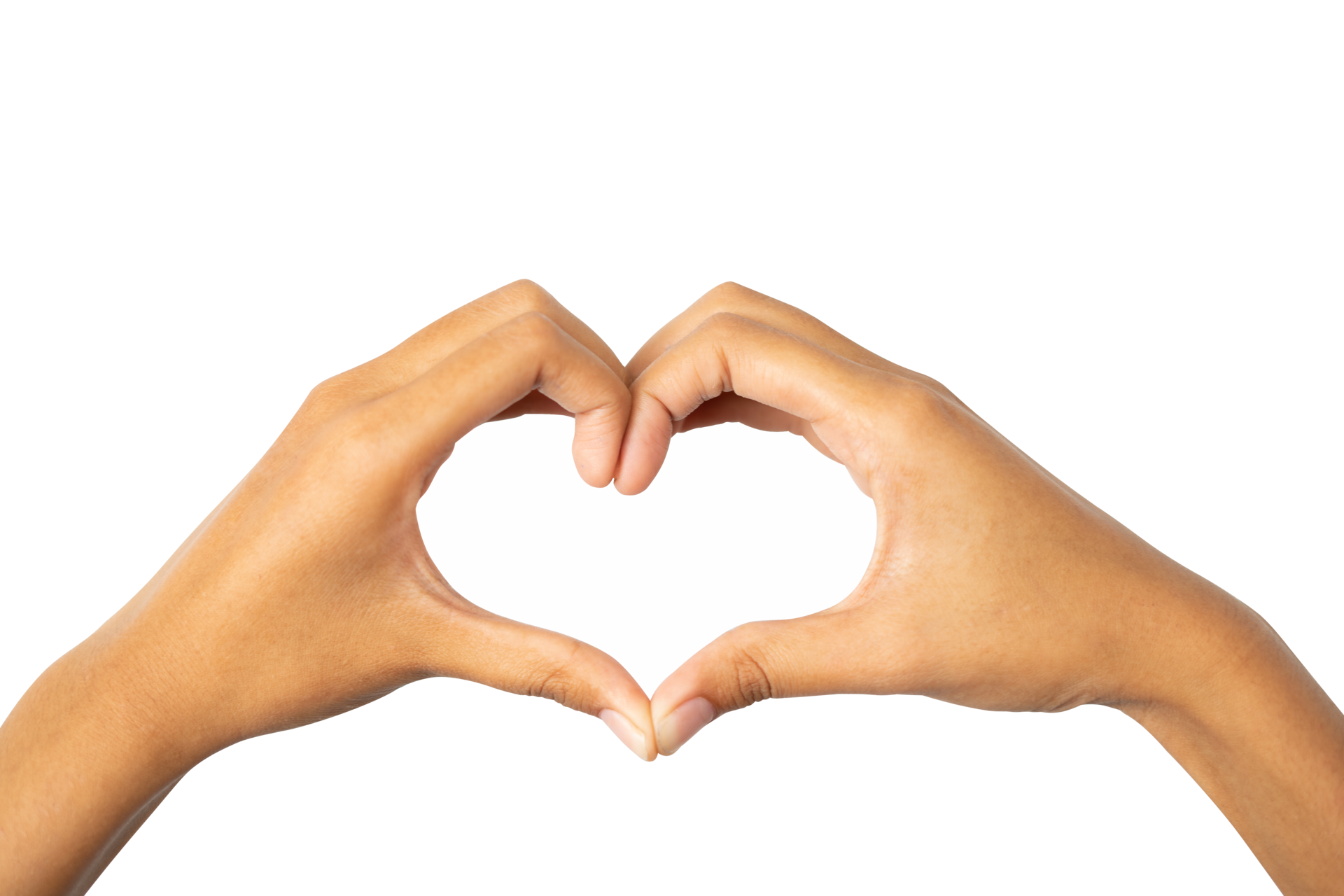 heart shape made of hands 18921418 PNG