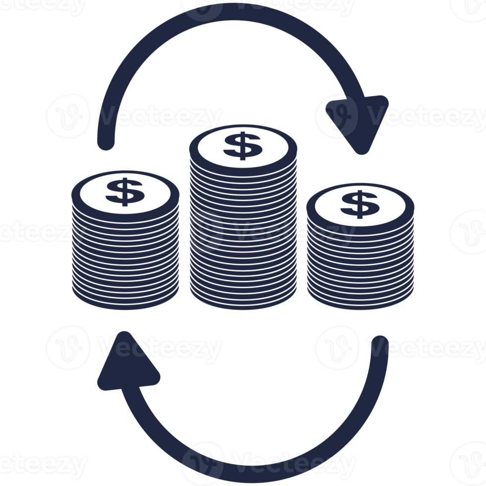 money coin exchange icon png