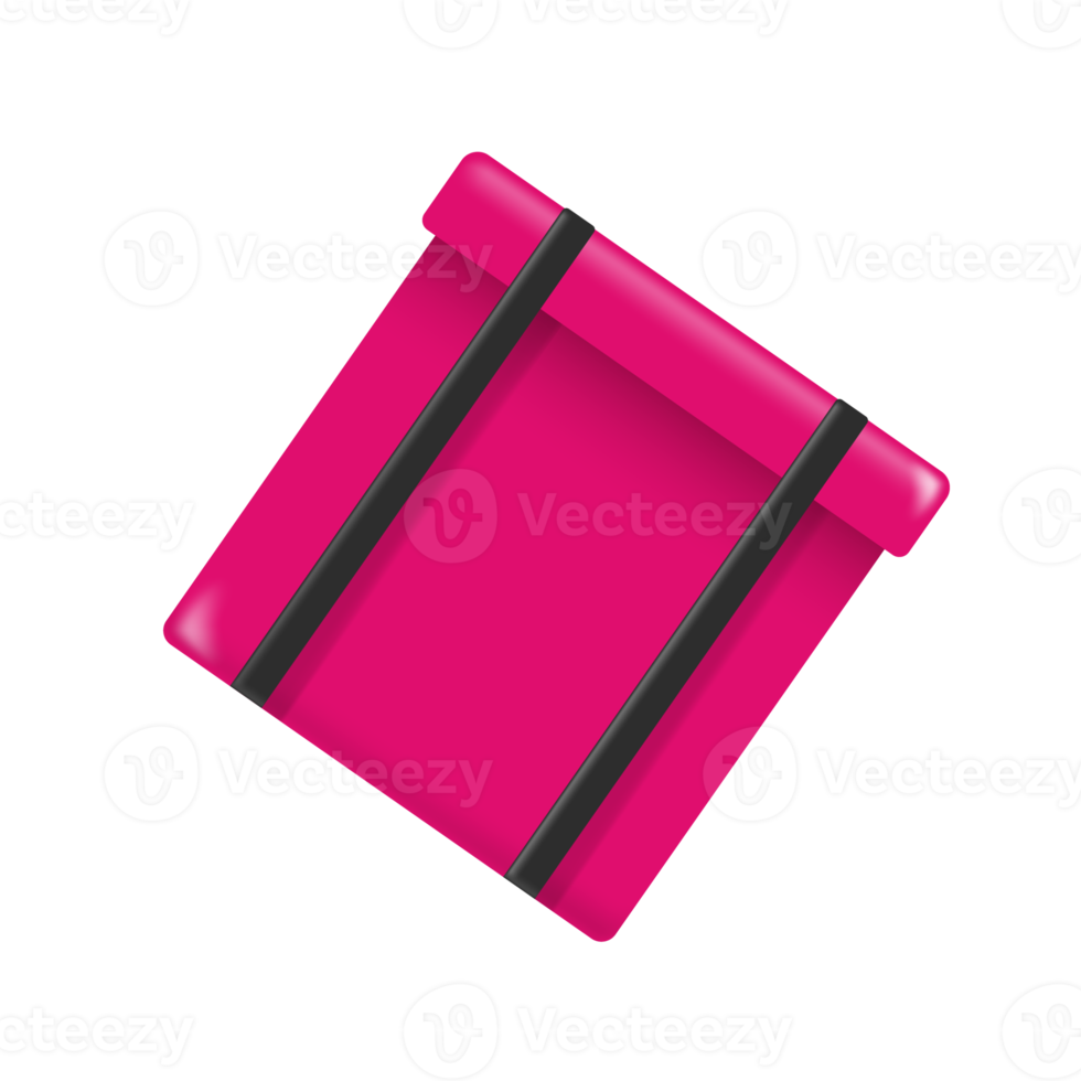pink square food bag for delivery png